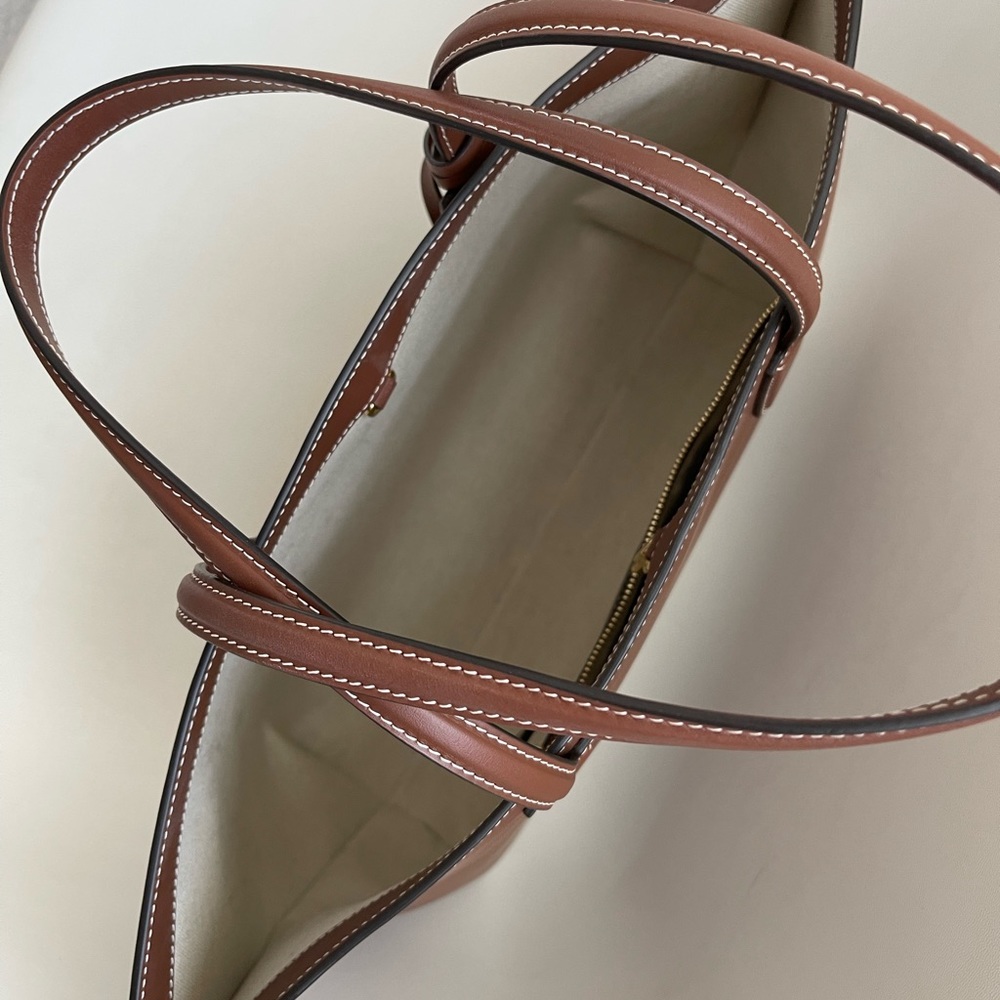 Burberry Medium Leather TB Monogram Tote Bag - Picture 9 of 11